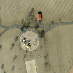 West Chicago Beach Volleyball Court — aerial view