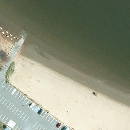 Rondout Beach Volleyball Court #2 — aerial view