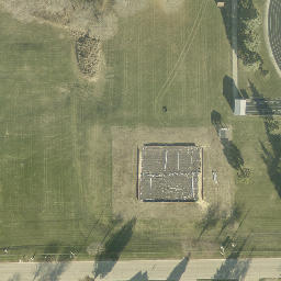 Mount Vernon Beach Volleyball Court #1 — aerial view