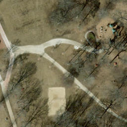 St. Charles Beach Volleyball Court #2 — aerial view
