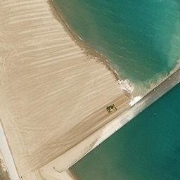 Lincoln Park Beach Volleyball Court #96 — aerial view