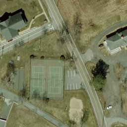 Raynham Center Beach Volleyball Court #2 — aerial view