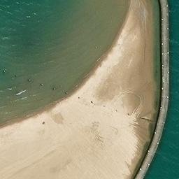 Lincoln Park Beach Volleyball Court #72 — aerial view
