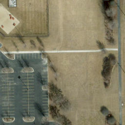 St. Charles Beach Volleyball Court #1 — aerial view