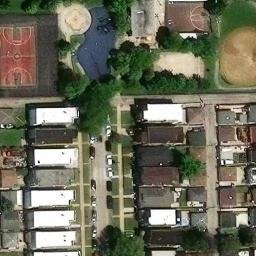 Austin Beach Volleyball Court #103 — aerial view