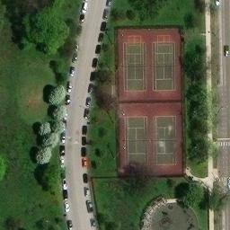 HUMBOLDT (ALEXANDER VON) Volleyball Courts — aerial view