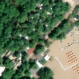 Sand Volleyball Court — aerial view