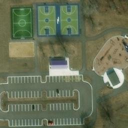 Carol Stream Beach Volleyball Court #1 — aerial view