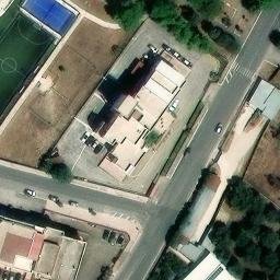 Sand Volleyball Court — aerial view