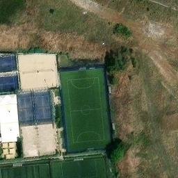 Sand Volleyball Court — aerial view