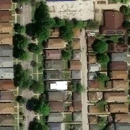 Oak Park Beach Volleyball Court #1 — aerial view