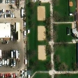 Near West Side Beach Volleyball Court #2 — aerial view