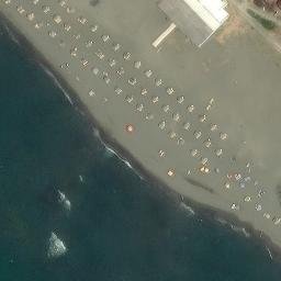 Sand Volleyball Court — aerial view