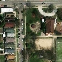 Cicero Beach Volleyball Court — aerial view