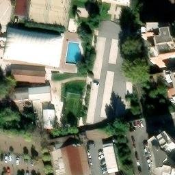 Sand Volleyball Court — aerial view