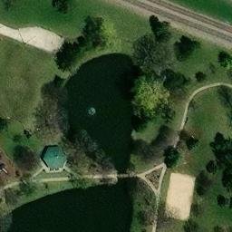 North Riverside Beach Volleyball Court — aerial view