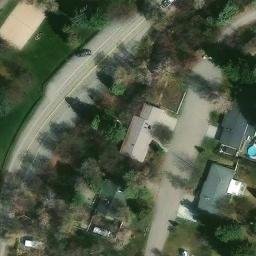 Smithfield Beach Volleyball Court #1 — aerial view