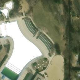 Wheaton Beach Volleyball Court #1 — aerial view
