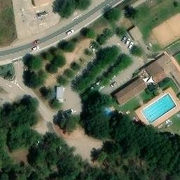 Sand Volleyball Court — aerial view