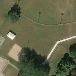 Blissfield Beach Volleyball Court — aerial view
