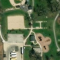 Brookfield Beach Volleyball Court #1 — aerial view