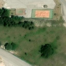 Volleyball Court near Roccaraso — aerial view
