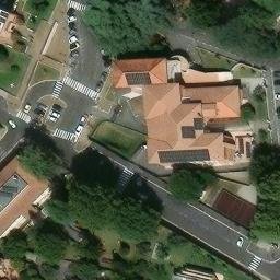 Volleyball Court near San Cesareo — aerial view