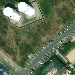 Sand Volleyball Court in Mansfield, CT — aerial view