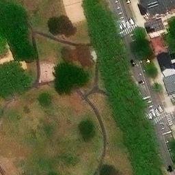 Olneyville Beach Volleyball Court — aerial view