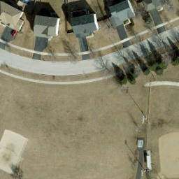 North Aurora Beach Volleyball Court #2 — aerial view
