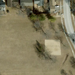 North Aurora Beach Volleyball Court #1 — aerial view