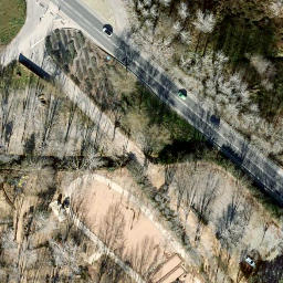 Volleyball Court near Santa Cristina d'Aro — aerial view