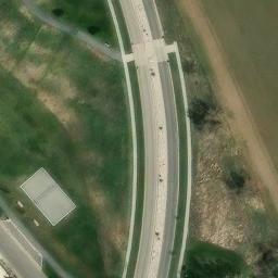 Hyde Park Beach Volleyball Court — aerial view