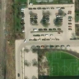 Gage Park Beach Volleyball Court #2 — aerial view