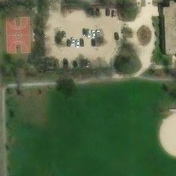 Englewood Beach Volleyball Court — aerial view