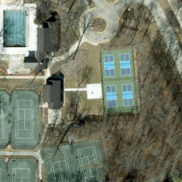 Aurora Beach Volleyball Court #22 — aerial view