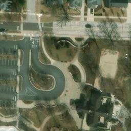 Naperville Beach Volleyball Court #7 — aerial view