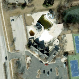 Aurora Beach Volleyball Court #19 — aerial view