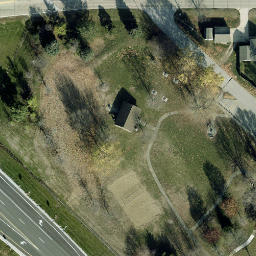 Granger Beach Volleyball Court — aerial view
