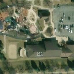 Burr Ridge Beach Volleyball Court #2 — aerial view