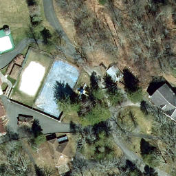 Sand Volleyball Court in Kerhonkson, NY — aerial view