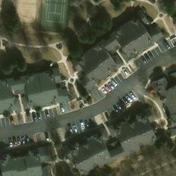 Naperville Beach Volleyball Court #5 — aerial view