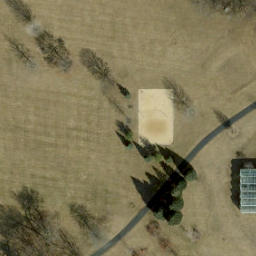 Sand Volleyball Court in Aurora, IL — aerial view