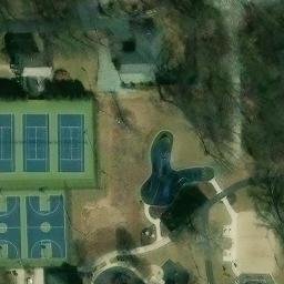 Burr Ridge Beach Volleyball Court #1 — aerial view