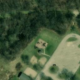 Shabbona Township Beach Volleyball Court #1 — aerial view