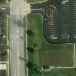 Darien Beach Volleyball Court #3 — aerial view