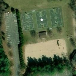Farmington Beach Volleyball Court #1 — aerial view