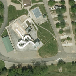 Jamestown Beach Volleyball Court #1 — aerial view
