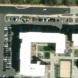Sand Volleyball Court in Logan, UT — aerial view