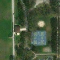 O'HALLAREN (BERNARD) Volleyball Courts — aerial view